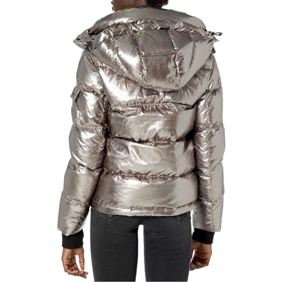 Silver Puffer Jacket - Picture 4 of 5